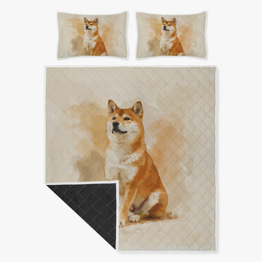 Cute Shiba Inu Bed Set